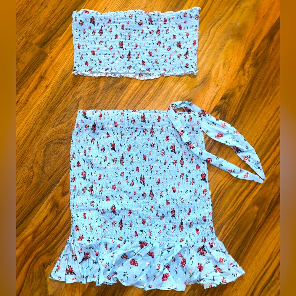 O.VIANCA - FLORAL SKIRT SET - SIZE SMALL - LIKE NEW